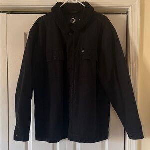 IPD Surf Black Coat heavyweght cotton Shearling lining XL